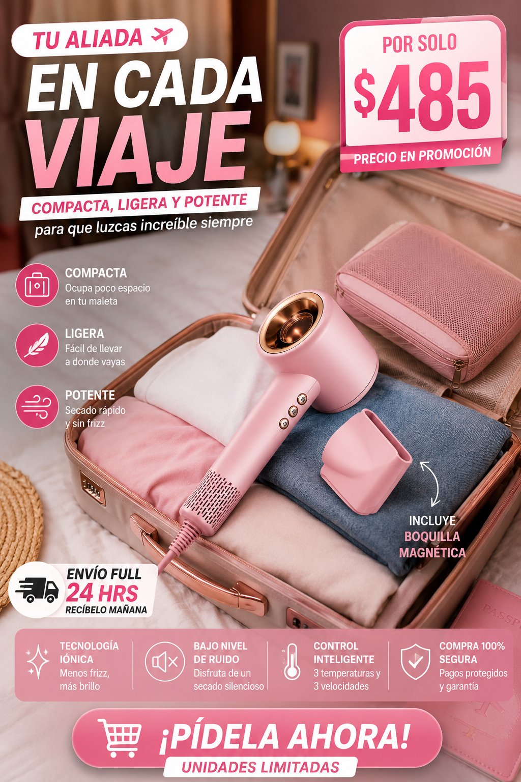 Compacta para viaje